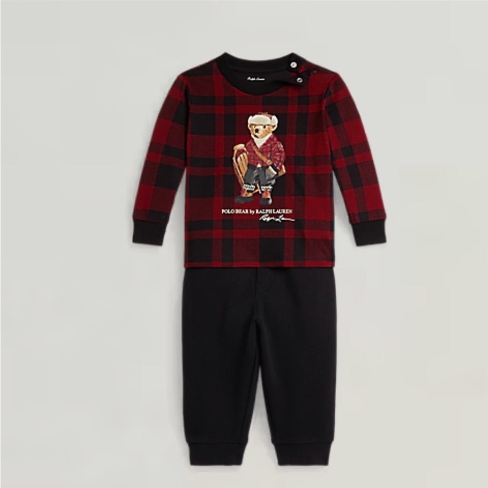 NWT: Polo by Ralph Lauren Kids fleece set 3M